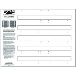 Woody's Quiet Pad Stud Template, 2-Ply, 2.86