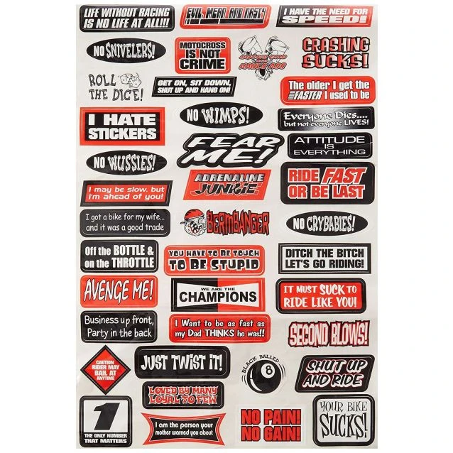 Factory Effex Fun Phrases Sticker Sheet 3 Factory Effex Fun Phrases Sticker Sheet