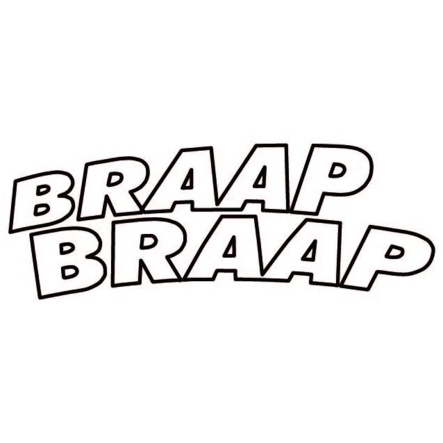Royal Distributing Sticker Braap Braap 3 Royal Distributing Sticker Braap Braap